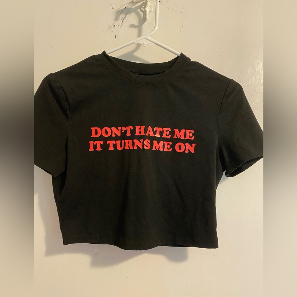 SHEIN Don’t Hate Me Graphic T Shirt